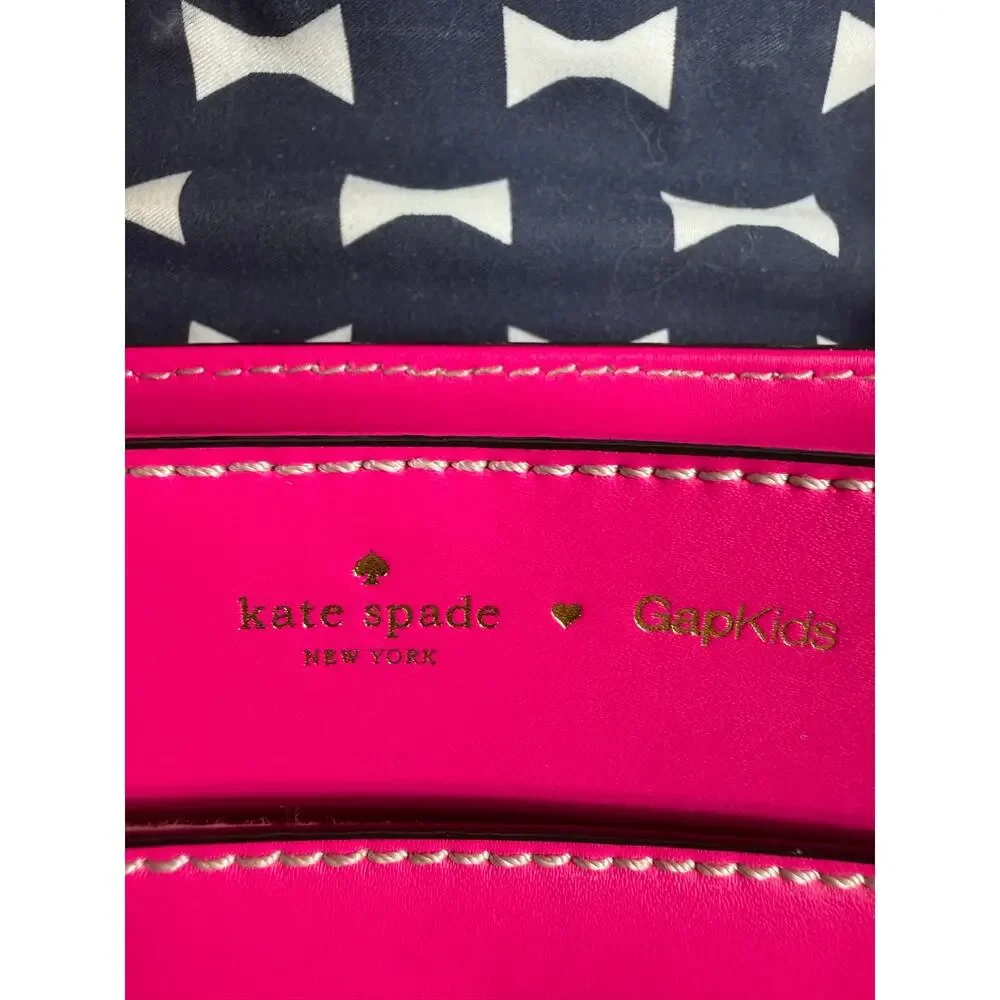 Kate Spade New York x GapKids Pink Leather Satchel Crossbody Purse Girls
